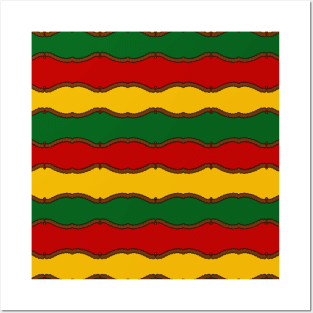African Patterns with African Colors Posters and Art